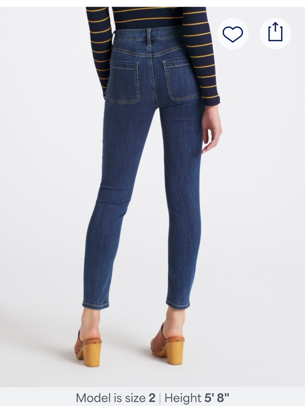 Studio Blue Women's High-Rise Skinny Jeans - Dark Blue
